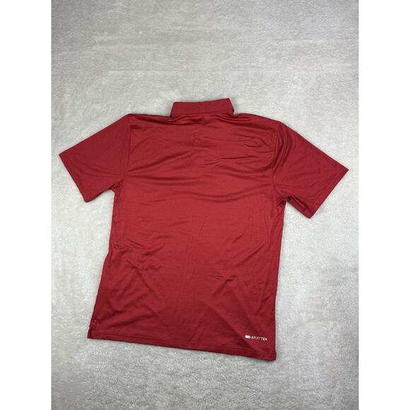 Ariat Tek Polo Mens M Red Heat Series Short Sleeve Golf Performance Stretch - Picture 2 of 7